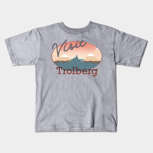 Visit Trolberg Kids T-Shirt by BethSOS
